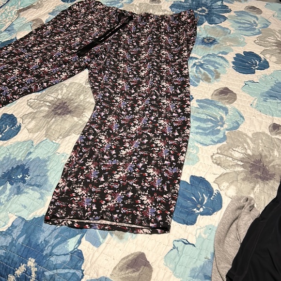 Lane Bryant Sleep by Cacique High Waisted with Tie , Wide Leg Pajama Pants - Picture 4 of 8